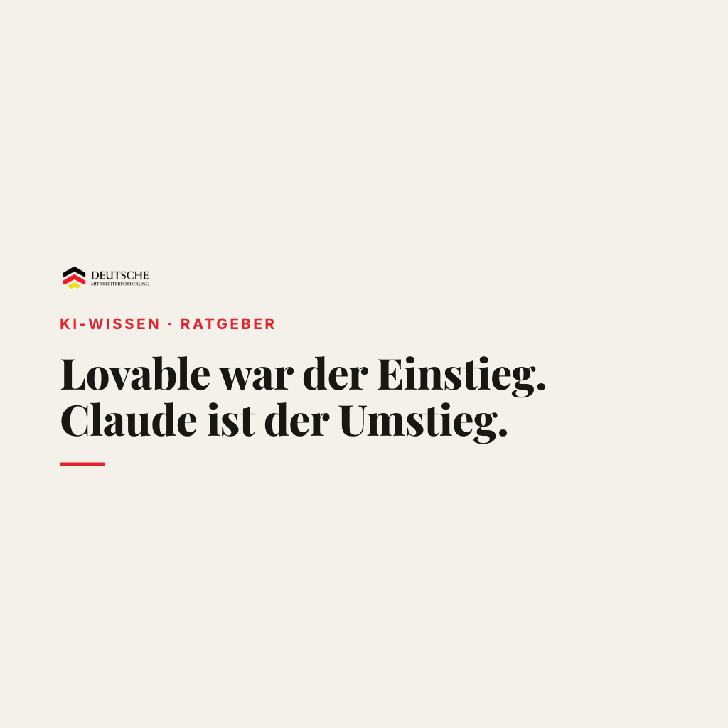 Lovable-Alternative: Wann du deine Website besser mit Claude baust